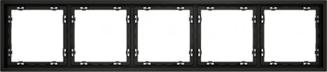 Рамка на 5 постов (черный матовый) Voltum S70 VLS100508