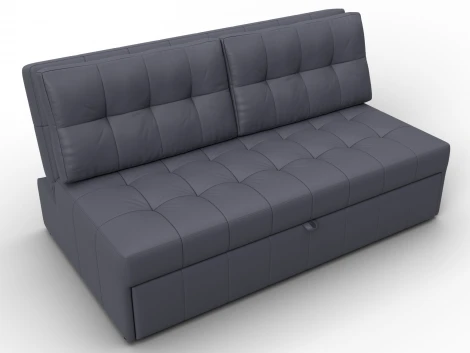 Диван прямой Лига-107 (160) (ЛДСП,Брус,Фанера,Экокожа/Серый) Лига Диванов 134935