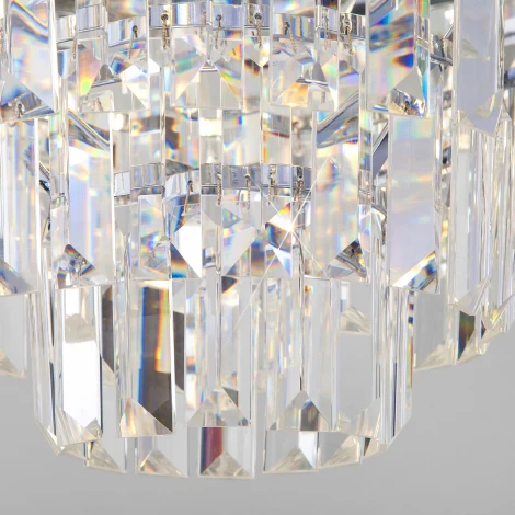 Подвесная люстра Eurosvet Ariana 10124/8 хром/прозрачный хрусталь Strotskis Smart (10113/8)