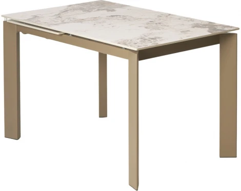 Стол CORNER 120 GLOSS LUXURY PANDORA SOLID CERAMIC / TAUPE, ®DISAUR (арт.614M05846)