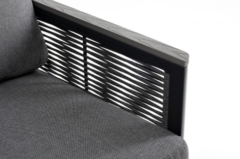 "Париж" угловой модульный диван, каркас из алюминия, цвет серый 4SIS арт.УТ-00008437