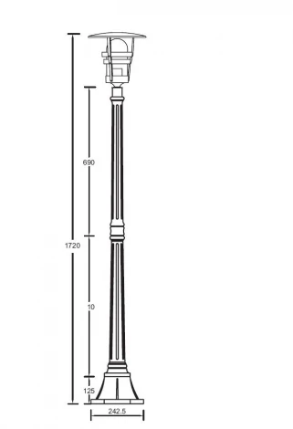 Наземный фонарь Oasis Light 68908 Bl (220V, IP44)