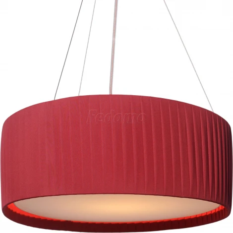 Подвес Артпром Crocus Strip, 1 плафон, никель, бордовый с белым