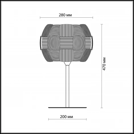 Интерьерная настольная лампа Odeon Light Ralis 2860/1T