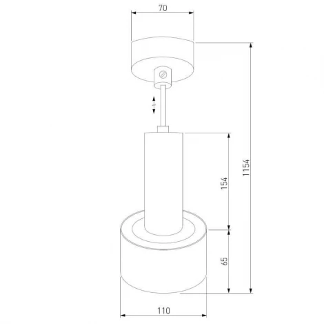 Подвесной светильник Eurosvet Charlie 50134/1 LED черный/золото