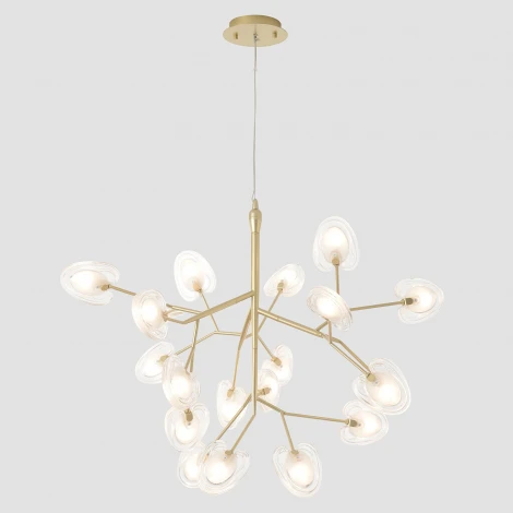 Подвесной светильник Crystal Lux SOLE SP20 GOLD (220V, на тросе, листья)