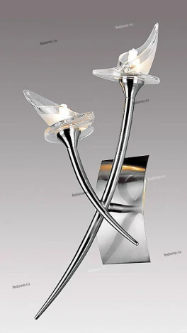 Бра N-Light BX-0653 BX-0653/2 satin chrome