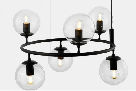 Подвесная люстра Lumina Deco LDP 6034-6 RND BK