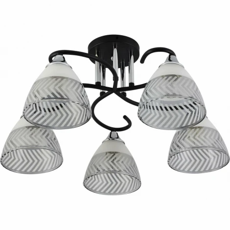 Потолочная люстра на штанге Reluce 11391-0.3-05B BK+CR (220V)