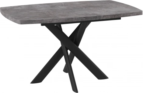 Стол Мебвилл Эдж, 130 Дымчатая керамика/Чёрный