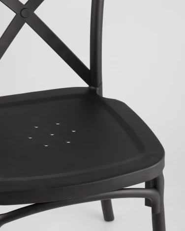 Стул Stool Group Кроссбэк пластиковый черный УТ000001849