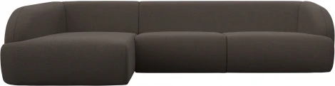 Диван угловой Лига-041 левый угол (Коричневый/Рогожка) Лига Диванов арт.124714L