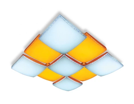 Потолочный светодиодный светильник с пультом FP2329 WH 288W D720*720 Ambrella Parus