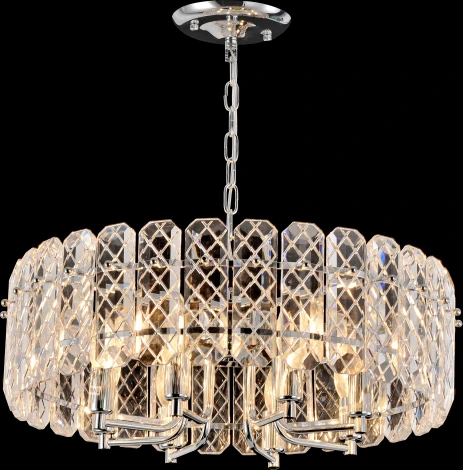 Подвесная люстра хрустальная Rivoli Whitney 1050-308 (220V, на цепи)