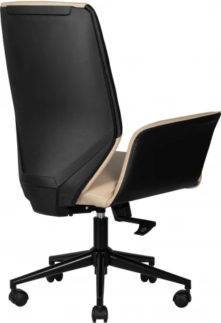 Офисное кресло для руководителей DOBRIN MAXWELL (кремово-черный)