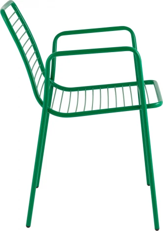 Стул с подлокотниками Дели металл зеленый Stool Group (арт.УТ000039265)