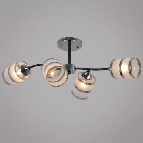 Потолочная люстра на штанге Reluce 45360-0.3-04 BK+CR