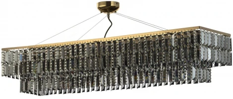 Подвесная большая люстра Arti Lampadari Milano E 1.5.120x30.107 G (220V, хрусталь, на тросе)