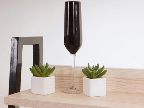 Стеллаж Board малый ОГОГО 633309 (ясень коимбра, черный)