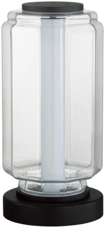 Настольная лампа Odeon Light Jam 5409/10TL черный/прозрачный/металл/стекло/акрилLED 10W 3000K 700Лм (220V, выключатель, круглые)