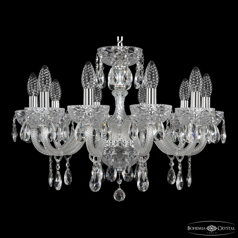 Подвесная люстра Bohemia 5417 5417/10/195 Ni Clear/M-1F