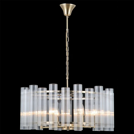 Подвесная люстра ILLUMICO IL0686-6PSQ-24 AB LYRA (220V, хрусталь, на цепи)