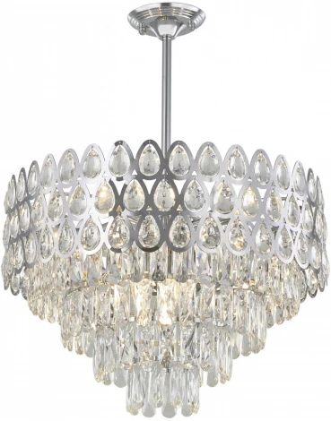 Потолочная люстра хрустальная на штанге Arte Milano Sorrento-2019 372019/8/300/550 CR (220V)