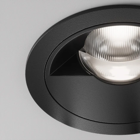 Встраиваемый светильник круглый Maytoni Parete DL100-12W2.7-3-4K-RD-B (LED, 220V, круглые)