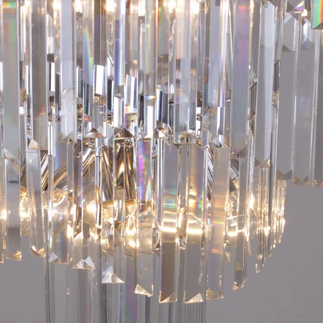 Подвесная люстра хрустальная Reluce 78214-0.4-600 CR (220V, на цепи)