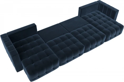 Диван П-образный Лига-052 НПБ Лонг Лига Диванов (Велюр) арт.128842