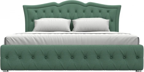 Кровать интерьерная Герда 180 (Зеленый/Рогожка) Лига Диванов арт.123594