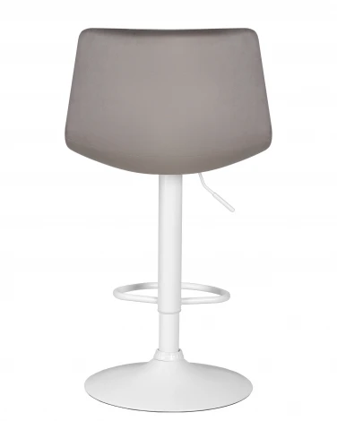 Набор 2 шт стул барный DOBRIN TAILOR WHITE (серый велюр (MJ9-75))