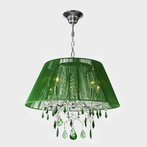 Подвесной светильник Eurosvet Emerald 3125/5 хром/зелёный Strotskis
