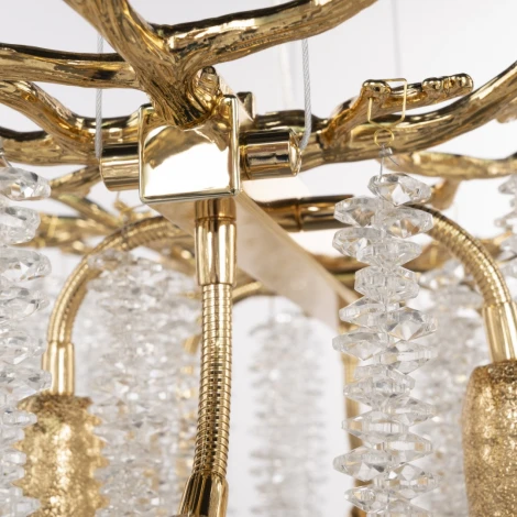 Подвесная люстра хрустальная Arte Milano Milano-2 23210.700.6.E14.A GD (220V, на тросе)