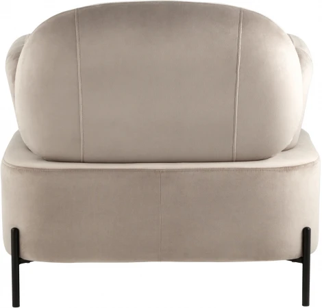 Кресло Stool Group Кэнди с подлокотниками велюр серо-бежевый УТ000035879