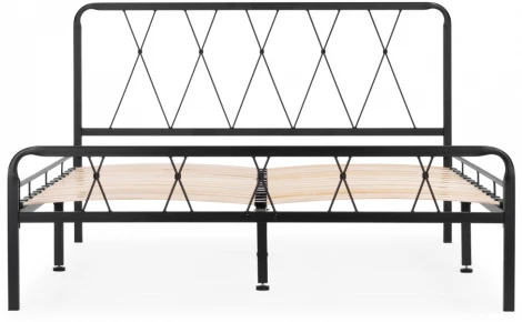 Полутораспальная кровать Woodville Иоханна 18 140х200 черная 511605