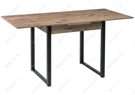 Стол Woodville Форли дуб велингтон / черный матовый 424178