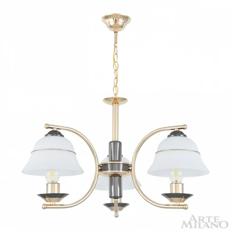 Подвесная люстра Arte Milano Florentia-1240 301240/3 Bk/Gd (220V, на цепи)