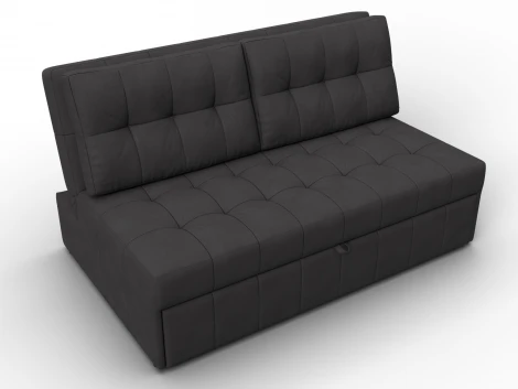 Диван прямой Лига-107 (140) (ЛДСП,Брус,Фанера,Замша/Коричневый) Лига Диванов 134929