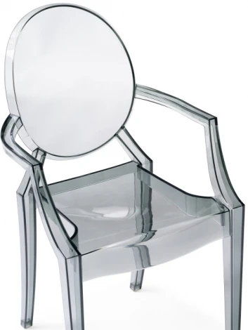 Пластиковый стул Woodville Luis gray 15441