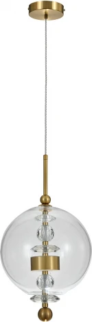 Подвесной светильник (11055/1P Clear) Indigo Illusione V000189L (LED, 220V, на проводе, шар)