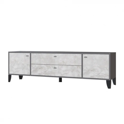 Тумба под телевизор ТЭКС Парус-10, Графит, Мальта