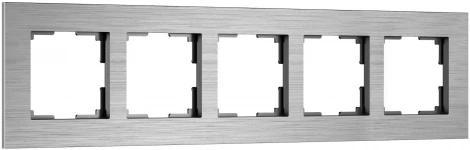 Рамка на 5 постов (алюминий) Werkel W0053506