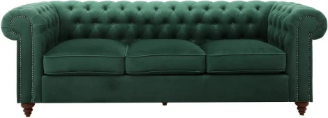 Диван Chester Classic ОГОГО (арт.665429), (Ткань/Зеленый)