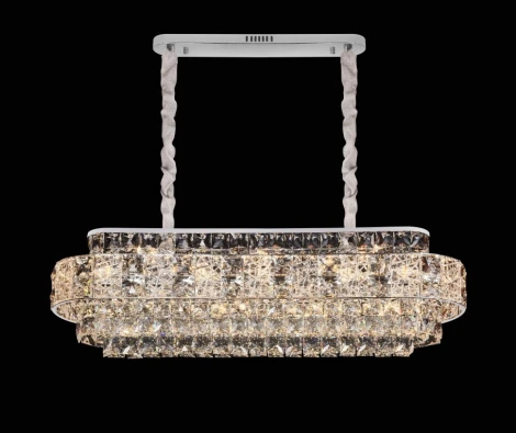 Подвесная люстра Fluorite Majeste FL1059-17P (220V, хрусталь, на цепи)