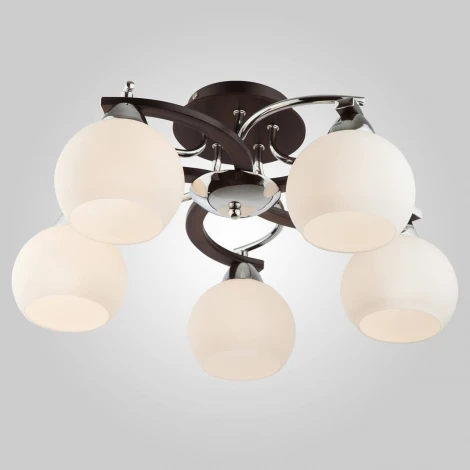 Потолочная люстра Eurosvet 9654 9654/5 хром/венге (220V, шарики)