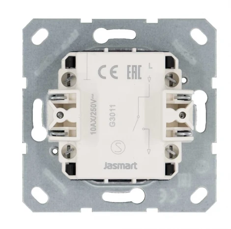 Выключатель одноклавишный (мокко) Jasmart G-Classic G3011Z