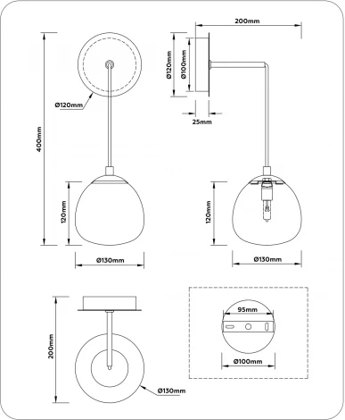 Бра Ambrella High Light LH51005 (220V)