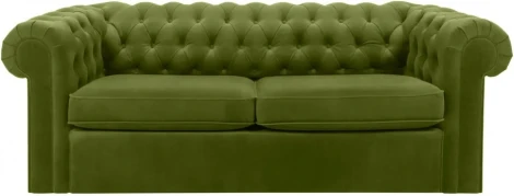 Диван Chesterfield ОГОГО (арт.344550), (Ткань/Зеленый)