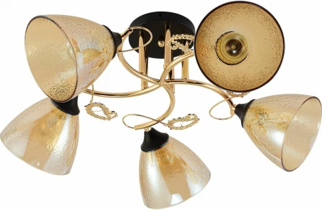 Потолочная люстра на штанге Reluce 01321-0.3-05 FGD+BK (220V)